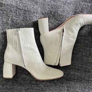 Loeffler Randall White Ankle Boots